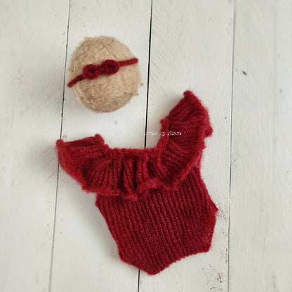 Frilly Knit Romper