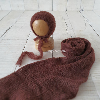 Mohair Wrap & Bonnet Set- Regular