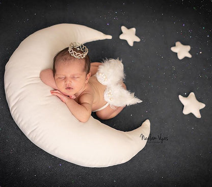 Ivory Moon Prop with stars