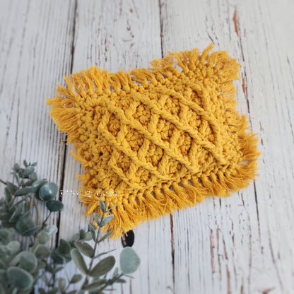 Woven Fringe Pillow