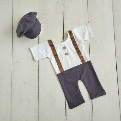 Suspender Romper Set