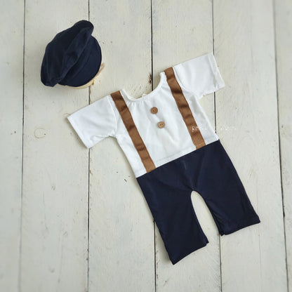 Suspender Romper Set
