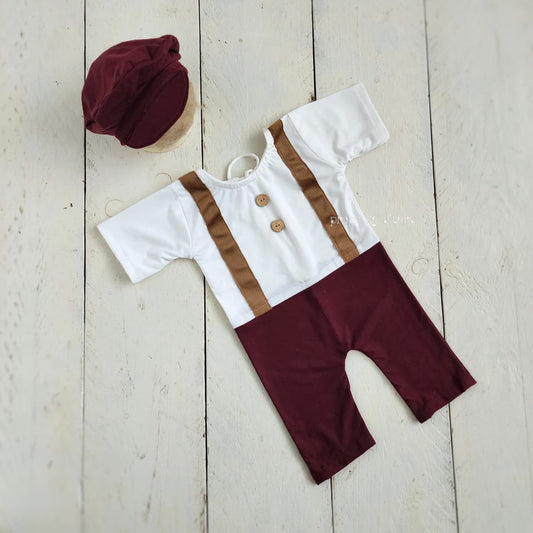 Suspender Romper Set